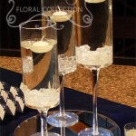 Glass Candle Set with Acrylic Ice and Floating Candles Glass Candle Set with Acrylic Ice and Floating Candles